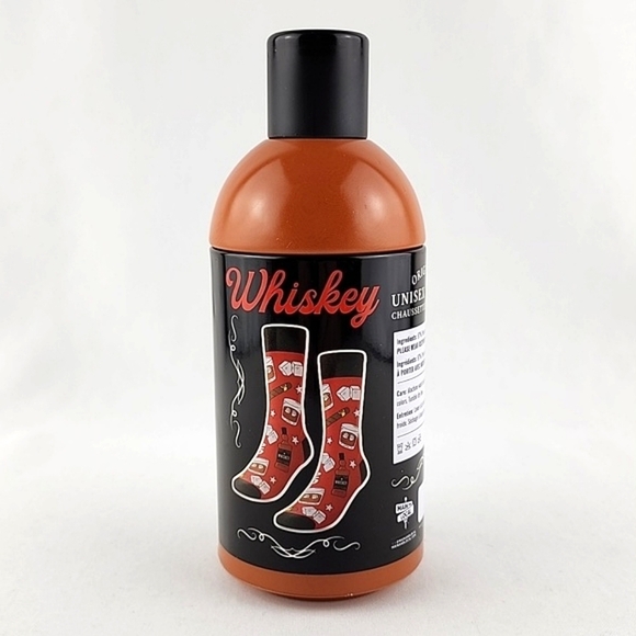 Original Whiskey Unisex Novelty Crew Socks Collectible Tin Bottle One Size - Picture 2 of 8